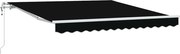vidaXL Cort electric retractabil Negru 300 x 250 cm