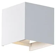Lampă de perete exterioară albă inclusiv LED 2 lumini IP54 - Edwin