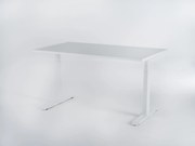 Birou reglabil electric Viva Upgrade 2.0, dual motor, 120 kg - 1200x650x18 - Gri - Alb