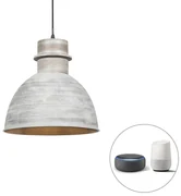 Lampă suspendată inteligentă gri 30 cm incl. Sursă de lumină WiFi A60 - Dory