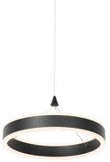 Lampă suspendată neagră 30 cm inclusiv LED cu dimmer în 3 trepte - Lyani