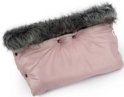 Baby Nellys Iarna manşon PUFOS cu blana, 50 x 100cm - roz