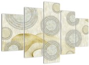 Tablou - Abstract, cercuri de marmură (150x105 cm)