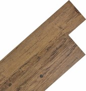 vidaXL Plăci de Pardoseală 18 pcs Maro Nuc 2,51 m² PVC