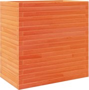 vidaXL Jardinieră grădină, maro ceruit, 70x40x68,5 cm, lemn masiv pin