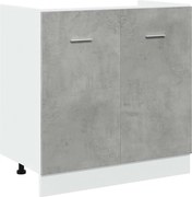 vidaXL Dulap inferior de chiuvetă “Lyon”, gri beton, 80 x 46 x 81,5 cm