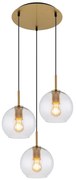 Lustra cu 3 pendule design modern ADARA 15462H1 GL