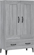vidaXL Dulap înalt, gri sonoma, 70x31x115 cm, lemn compozit
