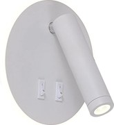 Zuma Line W4107-WH-LED Aplică spot de perete CIRCA LED/5,5W/230V + LED/2,5W albă