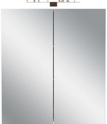 Dulap de baie crem suspendat, cu oglindă 60x71 cm Arcena – Germania