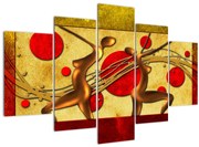 Tablou abstract cu două femei (150x105 cm)