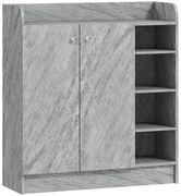 Homcom Dulap Pantofi 83×30×90 cm – Lemn, 12 Perechi, Culoare Cafenie | Aosom Romania