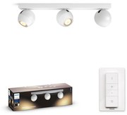 Spot LED dimabil Hue BUCKRAM 3xGU10/5W/230V Philips 50473/31/P6 + telecomandă