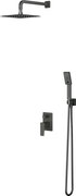 Omnires Parma set de duș ascuns cu duș de ploaie grafit SYSPM10GR