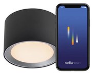 Spot aplicat LED CCT, IP44 Landon 8 Smart Black