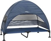 vidaXL Pat pentru câini ridicat Albastru marin 127 x 81 x 108 cm