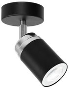 Spot RENO 1xGU10/60W/230V negru/crom