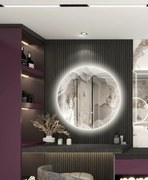 Oglindă Baie LED și Dezaburire Elit's Premium cu Senzor Touch, Lumina Rece, Caldă și Neutră, 80 cm 177