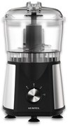 Robot de bucatarie 3in1 Kumtel HFP-02, 350W, Blender, Tocator, Razatoare, 500ml, 2 viteze, Fara BPA, Inox / Negru