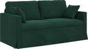 vidaXL Canapea Verde închis 158 x 78 x 80 cm Catifea