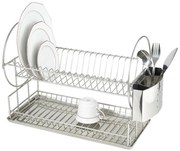 Suport pentru vase, uscător pentru vase din oțel inoxidabil - 2 niveluri, WENKO