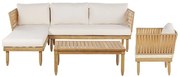 Set mobilier de grădină Crema (lemn deschis). 1078513