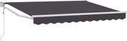 vidaXL Cort electric retractabil Antracit 2,5 x 2 m