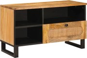 vidaXL Cabinet TV cu sertar Maro 80 x 33 x 46 cm Lemn de mango solid