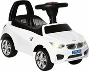 HOMCOM Mașinuță cu Volan, Mașină Copii cu Faruri și Muzică Integrată, Vârstă 18-36 Luni, 63,5x28x36 cm, Alb | Aosom Romania