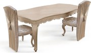 Masă lemn masiv extensibila LESTER – Eleganta clasica cu finisaj de lux