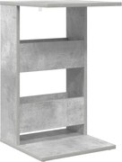 vidaXL Masă laterală Gri din beton 40 x 35 x 60,5 cm Lemn compozit