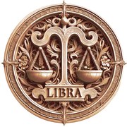 Placheta lemn gravata 3D zodia BALANTA