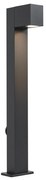 Lampă de podea modernă de exterior neagră 65cm cu priză IP44 - Baleno