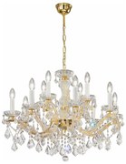 Kolarz 3149.88+4.3.KoT - Candelabru MARIA LOUISE 12xE14/40W/230V aur 24K