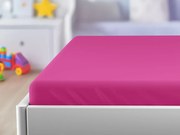 Cearsaf de jerseu pentru patut EXCLUSIVE 60x120 cm purpuriu