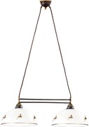 Kolarz 731.82.151 - Lustră pe cablu NONNA 2xE27/75W/230V cu motive de cerb, roz auriu