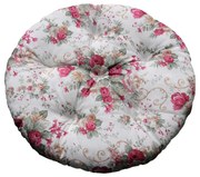 Domarex Pernă scaun XXL Blumen bordo, 65 cm