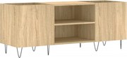 vidaXL Dulap pentru discuri stejar sonoma 121x38x48 cm, lemn prelucrat