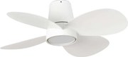 FARO 34315SWT - Ventilator cu LED dimerizabil KLOVER S, LED 20W, 230V, Ø 80 cm, alb (WT) + telecomandă