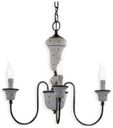 Candelabru clasic cu 3 brate realizat manual din ceramica SANREMO