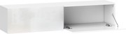HOMCOM Dulap TV Suspendat pentru Televizoare de 45"-55"-65" cu 2 Dulapuri, Alb | Aosom Romania