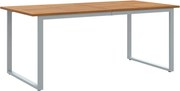 vidaXL Masă de Grădină Gri 180 x 90 x 75 cm Lemn Solid de Acacia