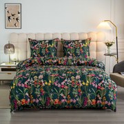 Lenjerie de pat din microfibra MYSTIC GARDEN verde inchis Dimensiune lenjerie de pat: 70 x 90 cm | 140 x 200 cm