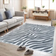 Covor tesut din Bumbac, gri, 200x300 cm, CBB429