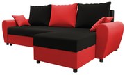 Colțar Fleur L (Roșu + Negru) (D). 1057054