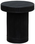 Masuta laterala, din rattan, black Barbade