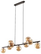 Lustră pe cablu ESTERA 9xG9/6W/230V maro/bej fumuriu