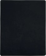 vidaXL Cearșaf de pat cu elastic, 2 buc., negru, 100x200 cm, bumbac