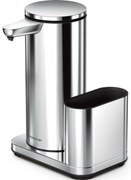 Simplehuman Dozator fără atingere cu suport pentruburete 414 ml, oțel inoxidabil lucios