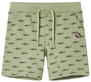 Pantaloni scurți pentru copii cu șnur, kaki deschis, 140
